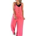 thumbnail image 1 of B91xZ Womens Overalls Spaghetti Strap Loose Overalls with Pocket One Piece Rompers,Red S, 1 of 2
