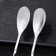 thumbnail image 5 of Cuchara de cóctel, barra agitadora, cuchara larga para mezclar con tenedor, cucharas agitadoras de cóctel con patrón en espiral de acero inoxidable de 10 pulgadas, 6 piezas (plata), 5 of 5