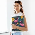 thumbnail image 6 of FORMRS 3 Ring Binder 1.5 inch with Pockets Set of 2 Clip Board 200 Sheets Capacity, Yellow Floral Flamingo, 6 of 8