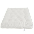 thumbnail image 7 of 8-inch Futon Mattress Full Size, Thick Futon Sofa Couch Bed Foldable Floor Sleeping Pad for Adults, Ultra-Soft Foam Floor Bed Mattress, Portable Velvet Tatami Mat, (Frame Not Included), White, 7 of 7