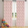 thumbnail image 5 of Blackout Kids Curtains,Pink Christmas Gingerbread Pattern Childrens Insulated Curtains Set Of 2,Bedroom Essentials,Toddler Room Decor 42"x84", 5 of 5