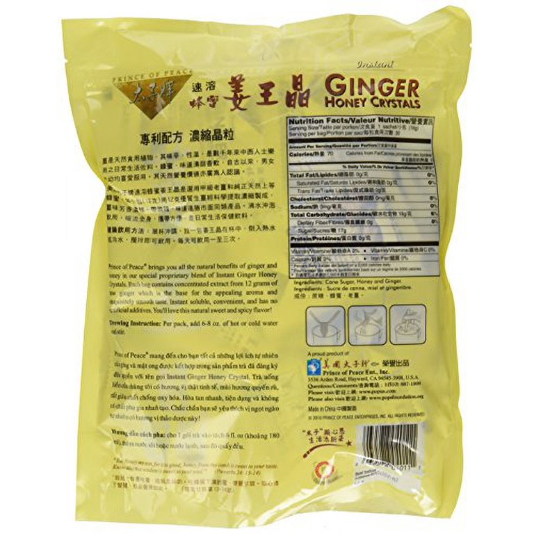 Prince Of Peace Instant Lemon Ginger Honey Crystals, 30, 57 OFF
