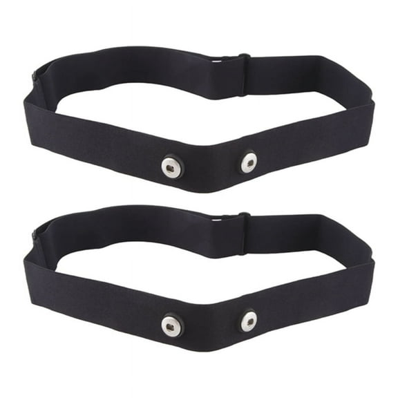 2Pcs Elastic Heart Rate Chest Strap Bands for Geonaute Bryton Heart Rate Sensor Chest Belt