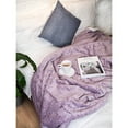 thumbnail image 6 of PAVILIA Melange Sherpa Fleece Throw Blanket | Super Soft, Reversible, Microfiber Fleece Blanket Throw | Luxurious Plush Fuzzy Wine Purple TV Blanket For Couch Sofa(50x60 Inches, Wine), 6 of 11