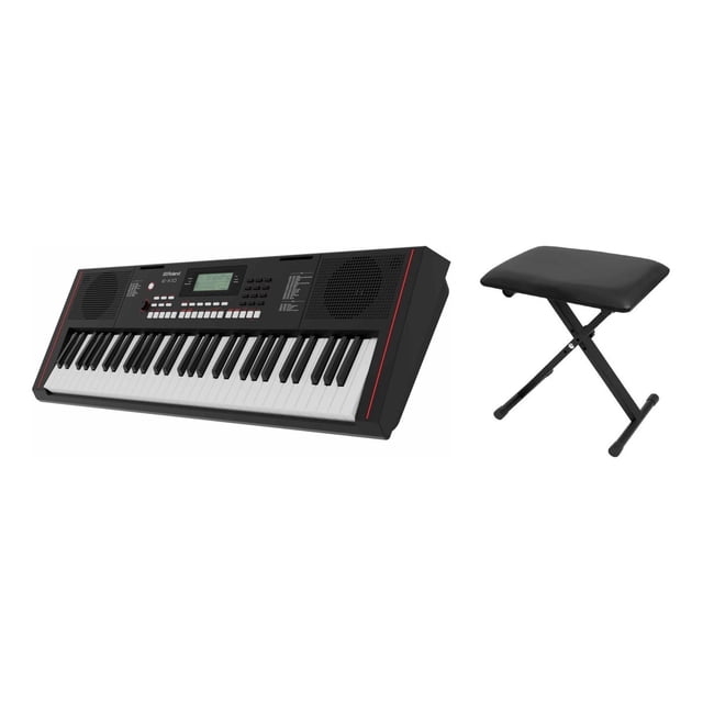 Teclado Digital Roland E-X10 61 Teclas Sensibles Con Banco Acero Reforzado Plegable Portátil 4.3 kg