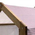 thumbnail image 5 of Geometric Pet House, Striped Pattern with Pink Tones Thick and Tiny Lines Modern Illustration, Outdoor & Indoor Portable Dog Kennel with Pillow and Cover, 5 Sizes, Pink Grey White, by Ambesonne, 5 of 5