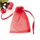 thumbnail image 1 of Bolsa de Organza transparente blanca, regalo de joyería, bolsas de recuerdo de fiesta con cordón para boda, Navidad, pequeños almacenamientos de joyería, 1/50/100 Uds., 1 of 5