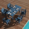 thumbnail image 3 of JUSTLET 6 PC Outdoor Patio Furniture Set, Patio Dining Sets, 5 Chairs and 1 Table, Navy Blue, 3 of 10