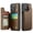 Brown, variant on for iPhone 13 Pro Case with Card Holder, Wallet Case for Women Men with RFID Blocking, Durable Leather Kickstand Magnetic Clasp Shockproof Phone Case for iPhone 13 Pro