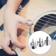 thumbnail image 4 of Juego de púas de dedo de acero de 12 piezas, púas de dedo de metal púas de dedo de bajo ajustables para guitarra, banjos y otros instrumentos, 4 of 5