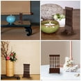 thumbnail image 3 of RENACLIPY Japanese Wooden Screen Decor Brown Cute Home Decoration 2Pcs, 3 of 8