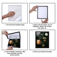 thumbnail image 4 of 4 Packs 8x10 Magnetic Picture Frames, 8 by 10 Magnetic Photo Frame Set for Glass Window Door Fridge, Black, 4 of 7