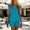 c01Blue, variant on Women's Solid Color Short Cuffed Sleeve Utility Rompers Elastic Waist Button Down Cotton Pocket Jumpsuit Green L