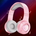 thumbnail image 4 of Girls Stereo Audio Wireless Bluetooth Headset Headset Computer Wireless Emitting Headset Cute Girls Gift, 4 of 5