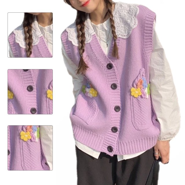 Suéter sin mangas para mujer, chaleco de suéter para mujer, top sin mangas de punto en V, chaleco sin mangas con cuello en V, diseño de vanguardia