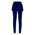 thumbnail image 6 of Baberdicy Women's Legging Womens Leggings with A Line Skirt High Waisted Full Length Yoga Pants for Workout Athletic, Sale Clearance Dark Blue Xxl, 6 of 6
