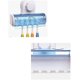 thumbnail image 3 of support De Brosse Dents Pour Salle De Bain (blanc) Support De Brosse Dents Ventouse En Plastique, 3 of 5