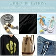 thumbnail image 4 of 27.34Yards Prussian Blue Flat Replacement Cotton Cords 10mm Wide Flat Drawstring Cord Rope with Plastic Spools, 4 of 9