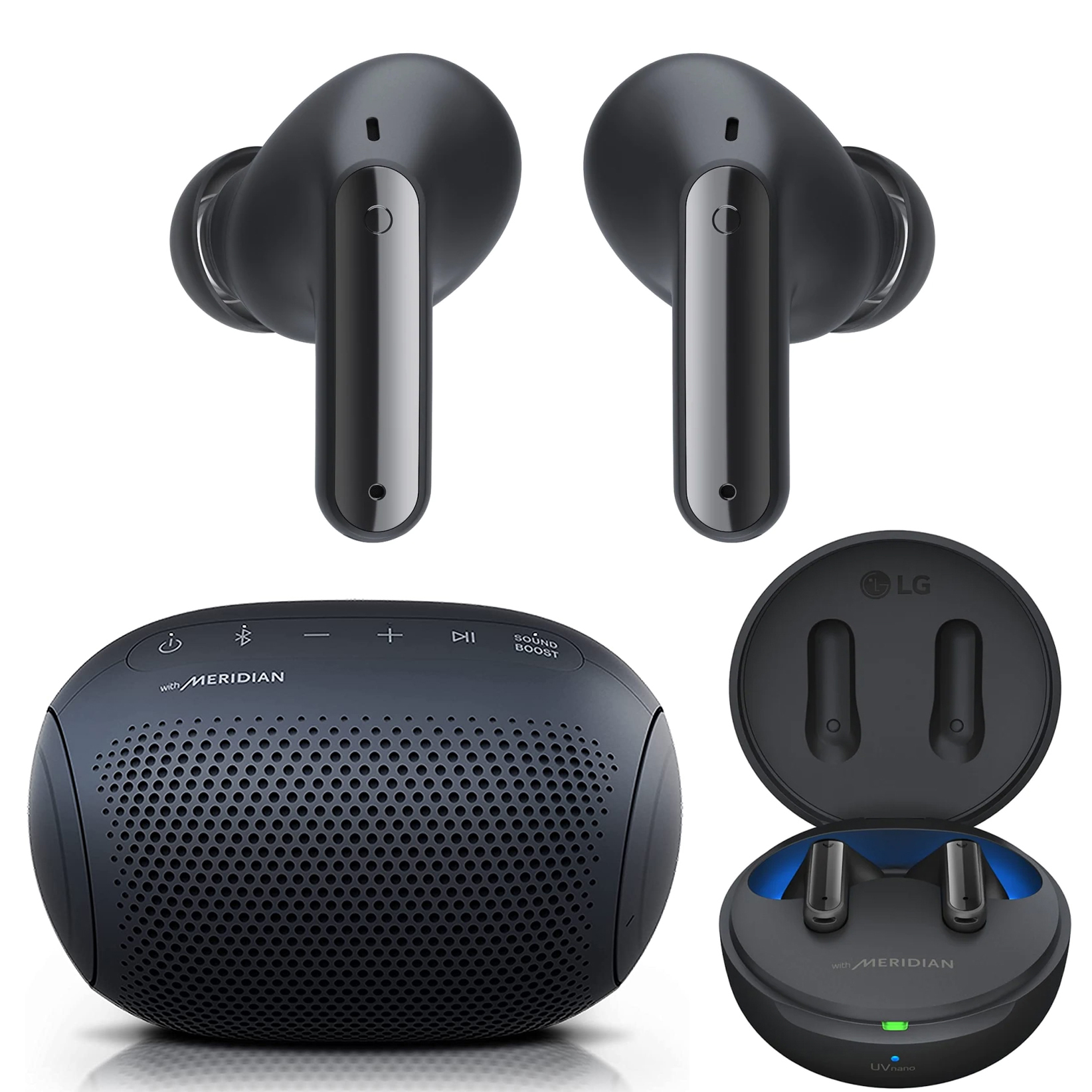 LG TONE Free FP8 True Wireless Earbud Headphones with Active Noise Cancellation & Meridian