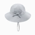 thumbnail image 6 of TOWED22 Baby Sun Hat Toddler Summer UPF 50+ Baby Girl Bucket Hat Wide Brim Beach Hats for Baby Boys Girls(G,XS), 6 of 7