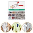 thumbnail image 1 of Kit De Herramientas De Botón A Presión De Metal, Cierre A Presión Con Herramienta De Ajuste Para Ropa, Artesanía, Costura, Bolso De Tela Vaquera De Cuero seitruly HA024023-00, 1 of 5