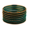 thumbnail image 5 of Efulgenz Oxidized Indian Jewelry Velvet Bangles Set Bracelets Jewelry for Women Girls (Set of 26), 5 of 5