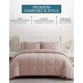 thumbnail image 4 of Casa Platino Comforter Queen Size Set – Ultra Soft & Cozy Brushed Microfiber Queen Size Bedding Set - Comfy Comforter Set Queen - Includes Queen Comforter & 2 Queen Pillow Shams – Sepia Rose, 4 of 9