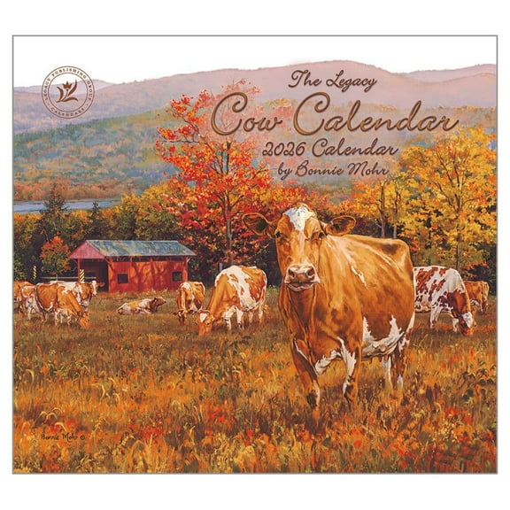 Legacy Publishing Group, Cow Calendar by Bonnie Mohr 2026 Wall Calendar