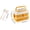 Yellow, variant on Double Plastic Lunch Box, Large Capacity Bento Box Microwave Oven Safe, Lunch Box with Compartments, Portable Food Container for Work, Reusable