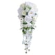 thumbnail image 2 of Ramo de Novia con Flores Artificiales Arreglo Floral Decorativo de Cascada Ramo de Boda con Cintas de Seda y Adecuado para, 2 of 9