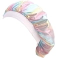 thumbnail image 2 of Gorros Sleep Cap HUOGUO con purpurina con láser, turbante sedoso y quimio, 2 of 5