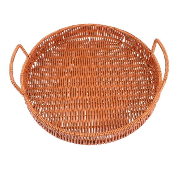 Healifty Handwoven Multipurpose Storage Basket Brown - Ideal for Snacks, Fruits, and Home Organization