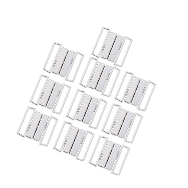 100x Pince à Bikini En 8 9 0 Crochet Et Bouton-Pression En Métal