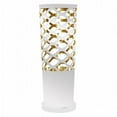 thumbnail image 1 of 1 Lampe de Table Découpée Légère en Blanc et Or, 1 of 1