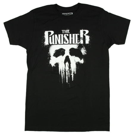 Marvel Men's The Punisher Spray Paint T-Shirt