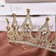 thumbnail image 4 of Granjero Gordo Tocado de novia, corona, joyas para el cabello con diamantes de imitación de cristal, ropa de celebración de bodas, decoración de fiesta (oro), 4 of 4