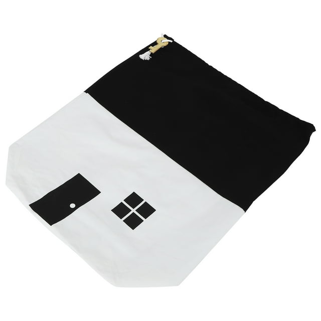 Bolsa de sellado NikouMX Lona en forma de casa 65x53cm Blanco Negro