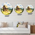 thumbnail image 4 of Designart 'Peaceful Landscape With Old Cottage At Summer' Traditional Wall Clock, 4 of 5