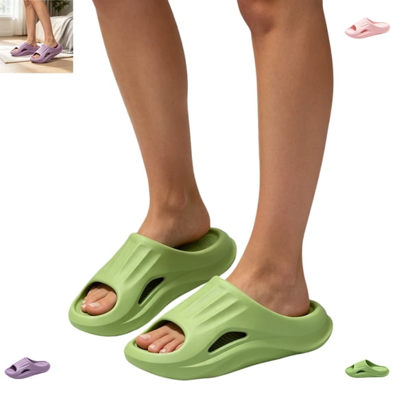YOUYEDIAN Shower Shoes Women Soft Platform Versatile Non Slip Comfy Fashion Breathable Slippers Casual Open Toe Backless Shoes