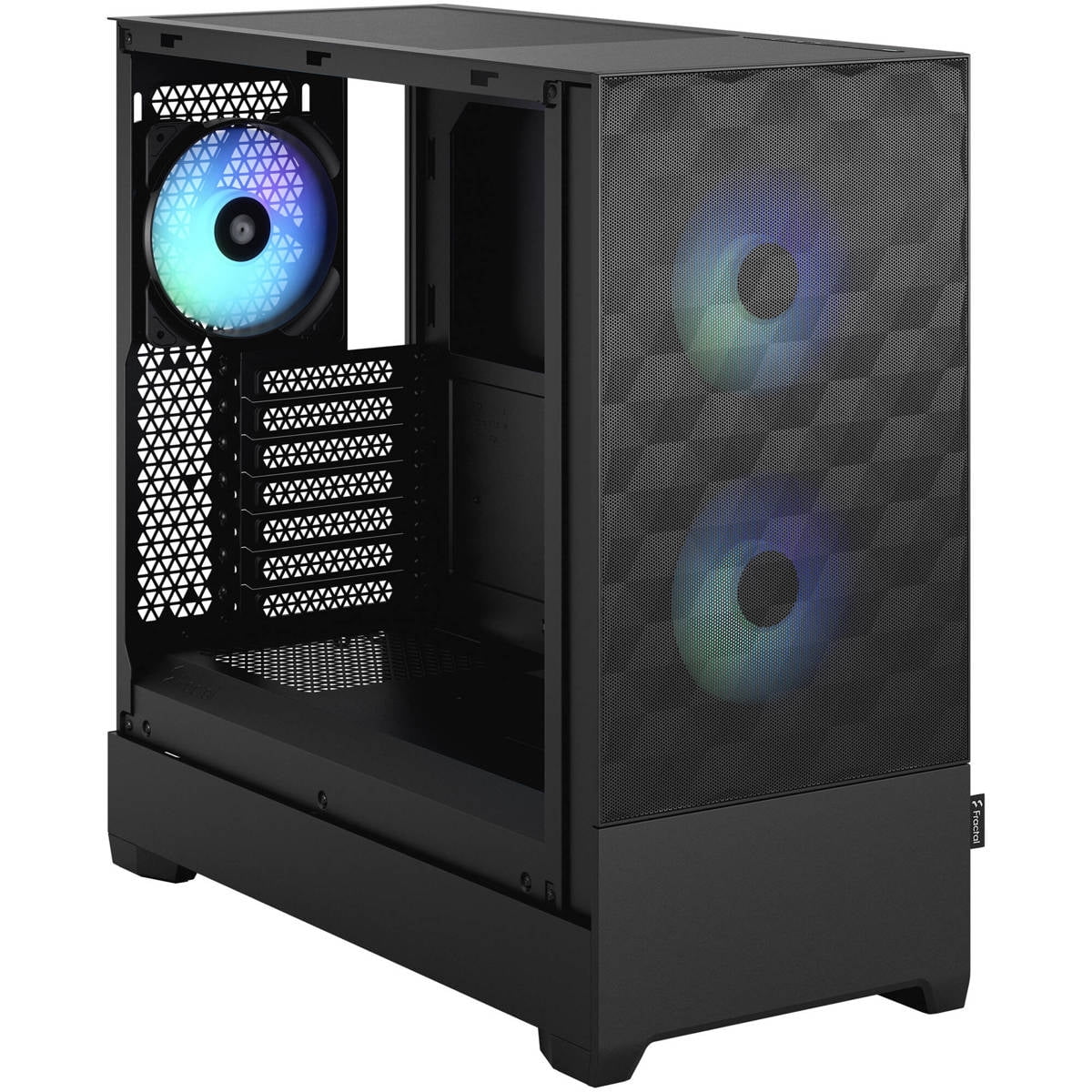Fractal Design Pop Air RGB Black TG ATX High-Airflow Clear Tempered Glass Window Mid Tower Computer Case