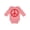 Mauve, variant on Fun Red Peace Sign Boys or Girls Long Sleeve Baby Bodysuit