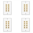 thumbnail image 1 of 4X 8 Postes Placa de Pared del Altavoz Placa de Pared del Cine en Casa Panel de Audio para 4 Altavoces, 1 of 5