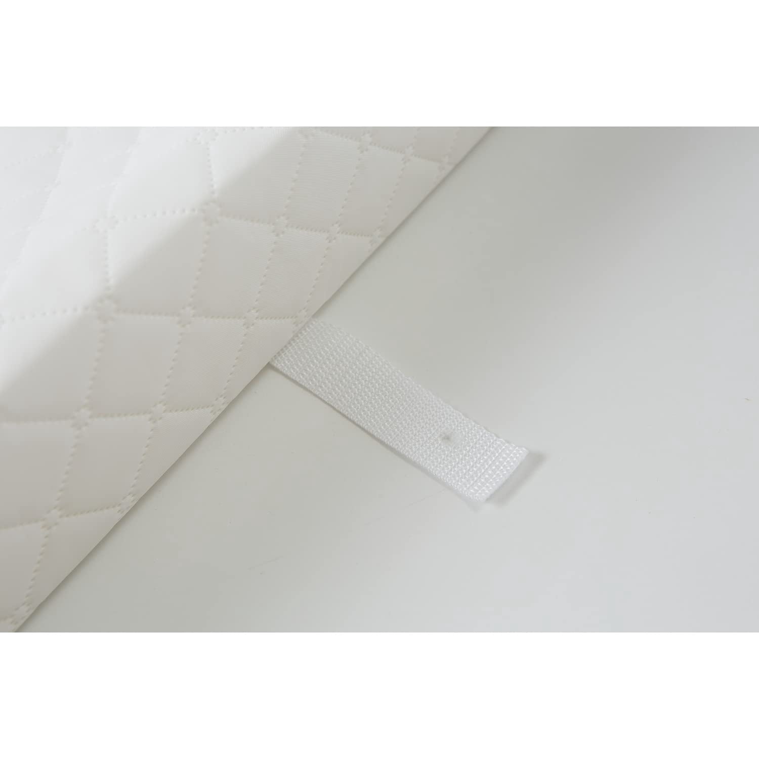 Pemberly Row Contemporary Vinyl Cover Contoured Changing Pad in White