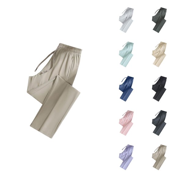 Girls Clothes Girls Casual Pants Loose Fit Straight Leg Joggers Drawstring Active Trousers for Play & Everyday Wear