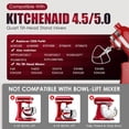 thumbnail image 4 of K45B Stainless Steel Flat Beater For Kitchenaid 4-5 Quart Tilt Head Paddle attachment KitchenAid MixerAttachment, 4 of 7