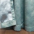 thumbnail image 3 of Geometric Wave Blackout Curtain Panels, 42" x 108", Teal by Blue Nile Mills, 3 of 7