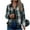 Army Green#jackets for women cropped, variant on Bomber Jackets for Women Long Sleeve Plaid Print Coats Zip Up Casual Fall Loose Jackets no Hood Purple,L