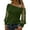 Green, variant on Off Shoulder Top for Women Long Sleeve Lace Detail Lightweight Pullover Boho Chic Casual Shirt XXXL Size Purple