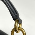 thumbnail image 4 of Pre-Owned Salvatore Ferragamo Gancini Handbag, 2-Way Shoulder Bag, Leather, Black, Size 493,..., 4 of 7