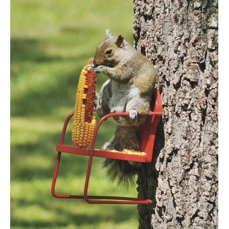 Red Retro Lawn Chair Squirrel Feeder Walmart Com